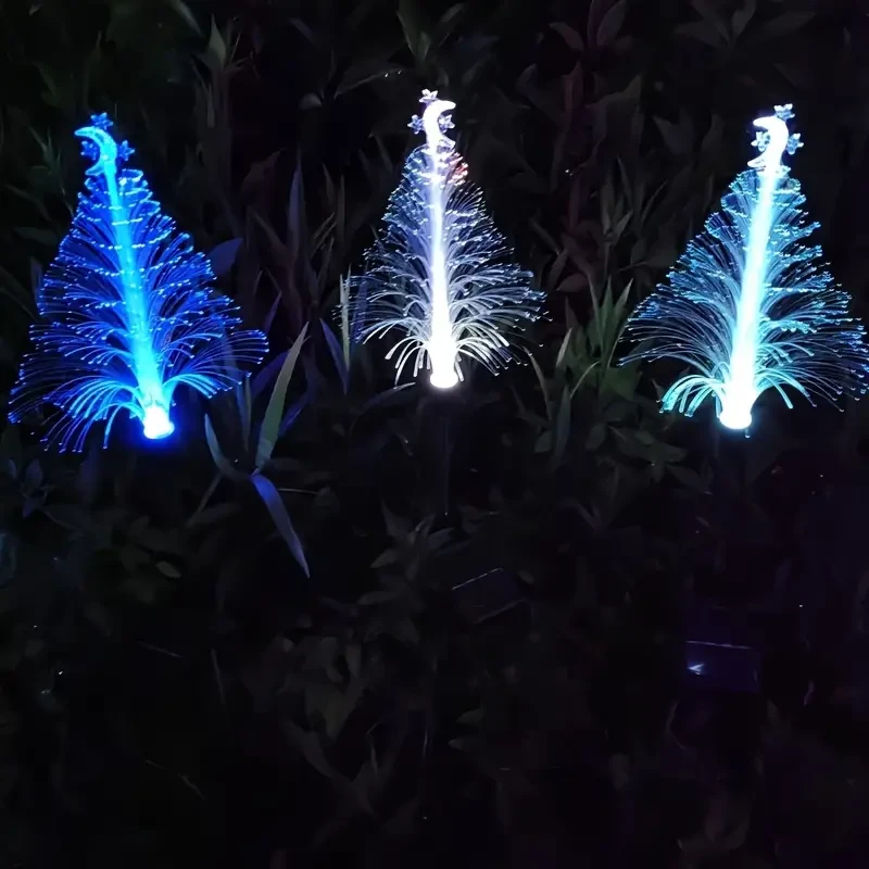 2-Piece Solar Powered Color-Changing Flower Lights