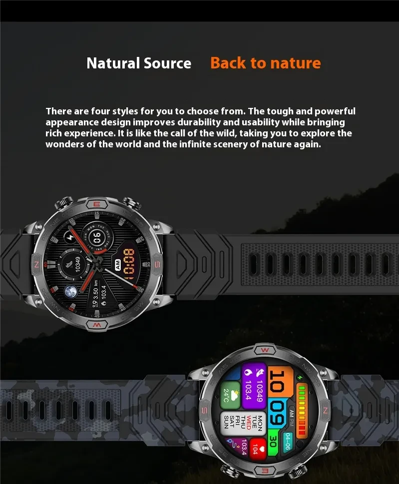 Sports Weather Forecast Calendar Timer Three-proof Sports Watch