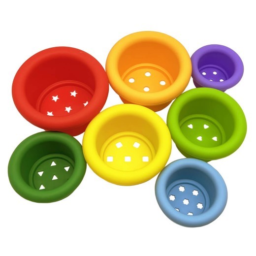 The Very Hungry Caterpillar Bath Stacking Cups & Squirty Set