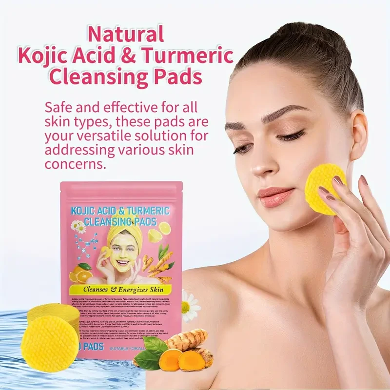 40pcs Turmeric & Vitamin C Cleansing Pads