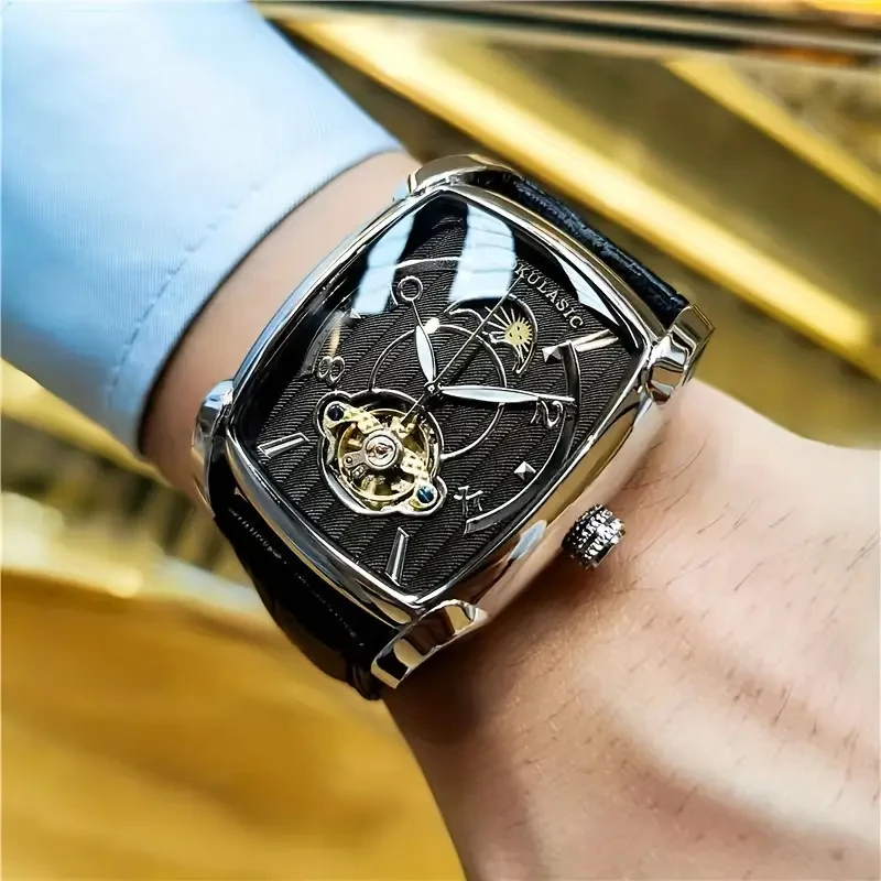 Mens Square Mechanical Watch