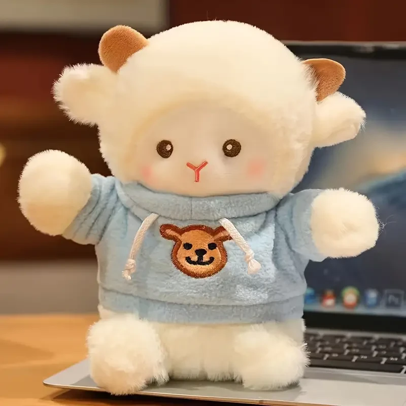 Adorable Sheep Plush Toy - Soft Polyester Cartoon Lamb Doll