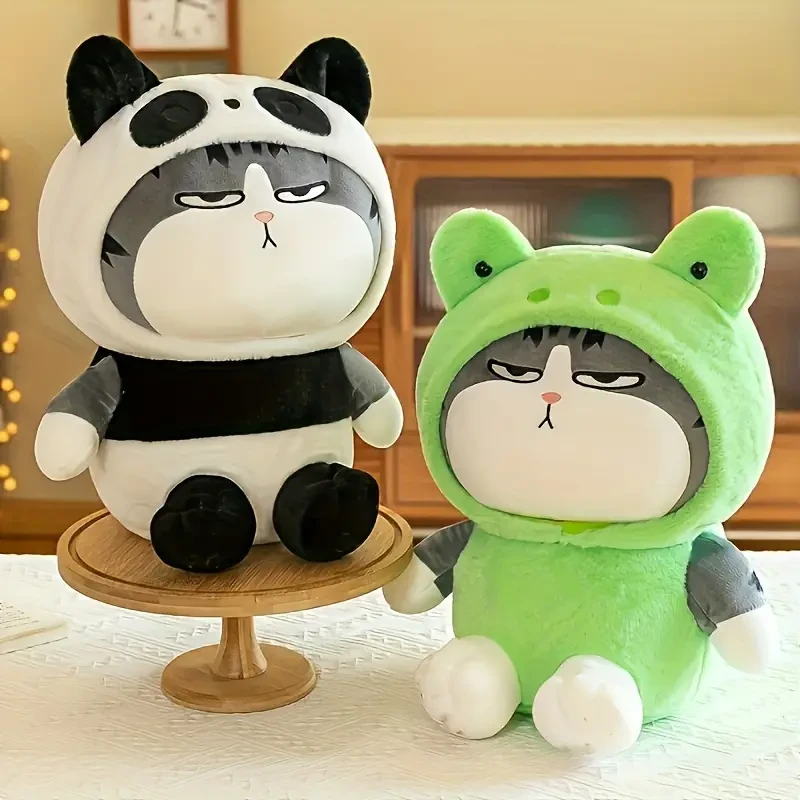 1pc Funny Personality Creative Transformation Cat Doll,
