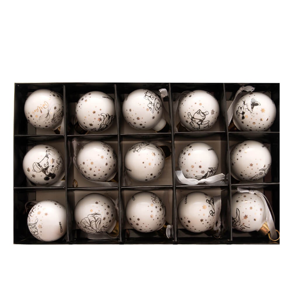 Collectible Ceramic Mini Baubles (set of 15)