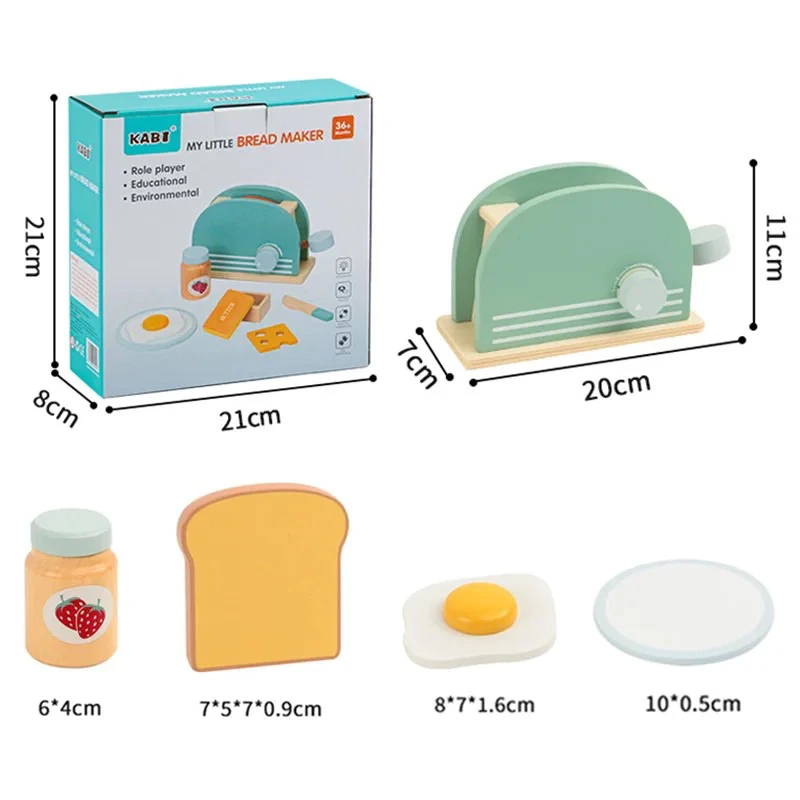 My Little Bread Maker - Wooden Toy Pretend Play Kidsco