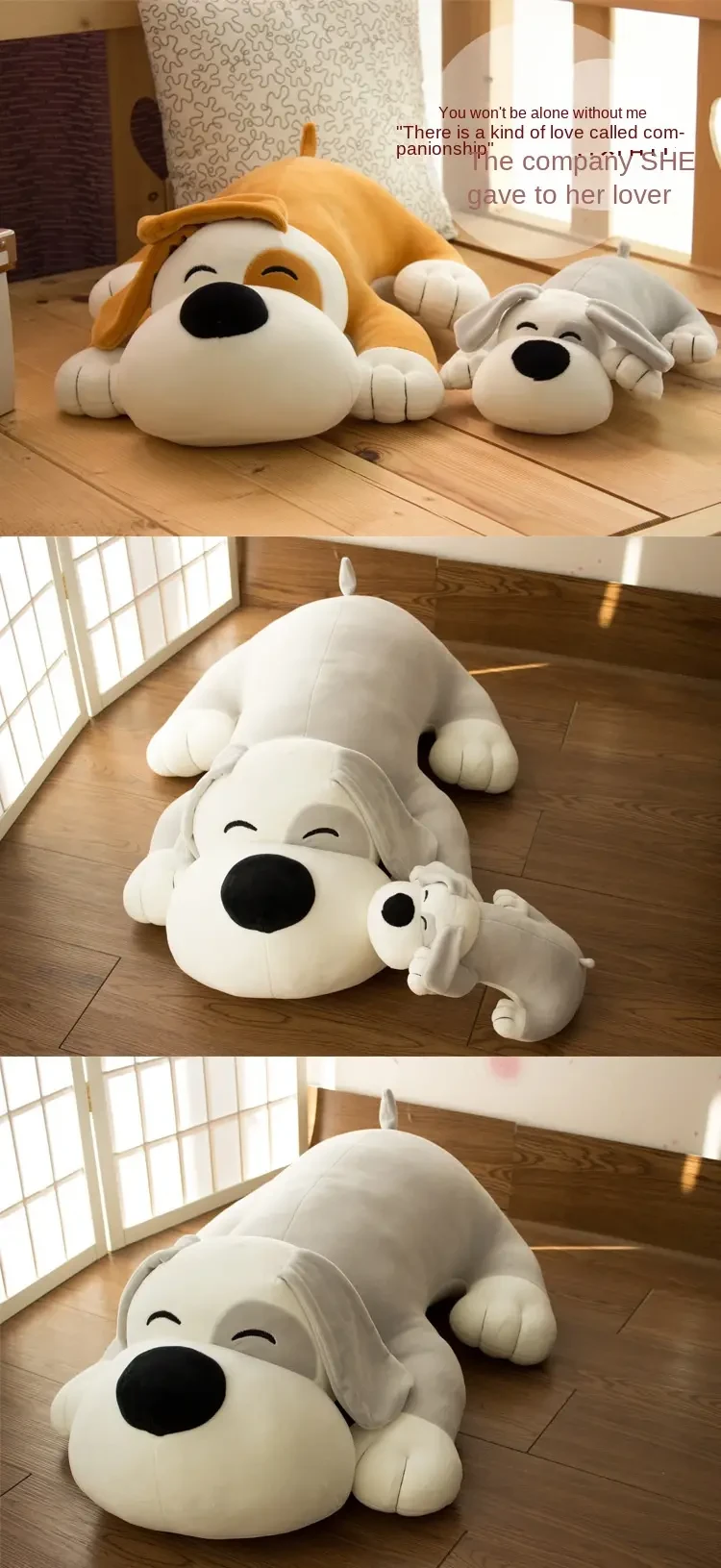 Sleeping Dog Plush Toy