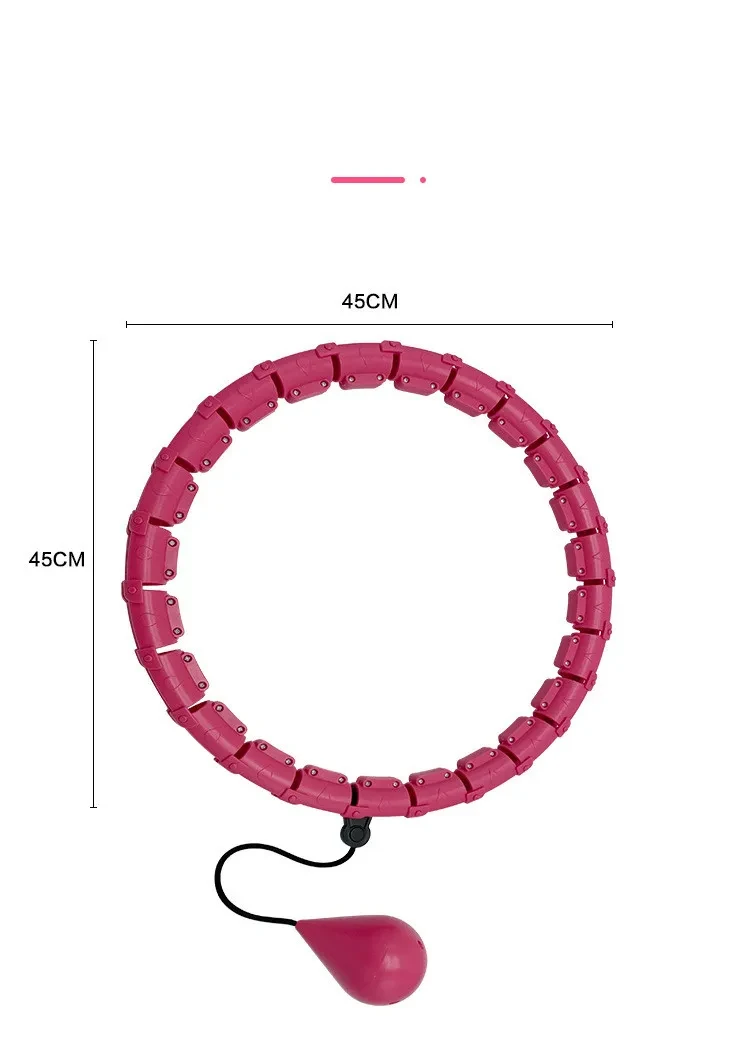 Fitness Ring Adjustable Sport Hoops Abdominal Thin Waist Exercise Detachable Massage Fitness Hoops Gym Home Training Weight Loss