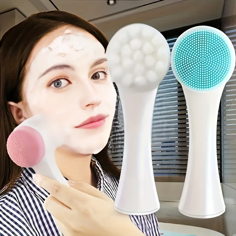 2-in-1 Silicone Facial Cleansing Brush