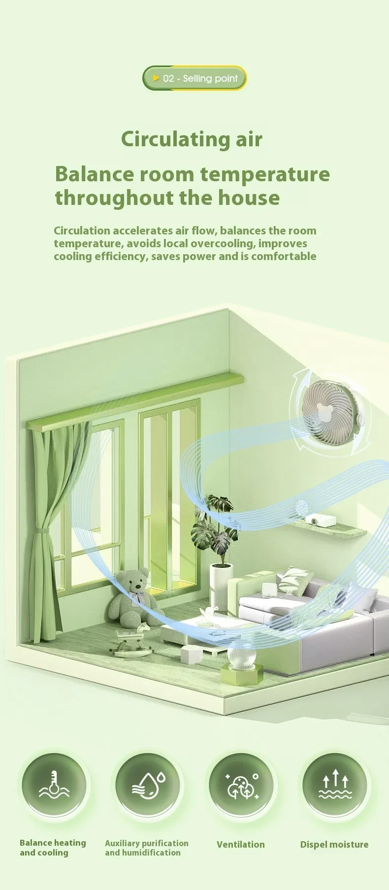 Portable Home Dormitory Usb Fan