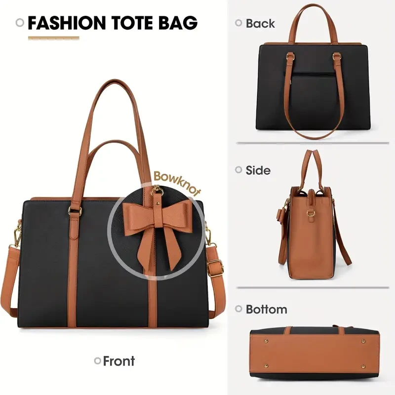 NUBILY Elegant Water-Resistant PU Leather Shoulder Bag
