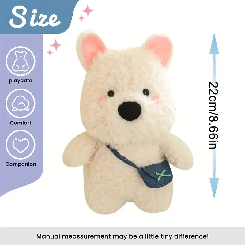 Anime-Themed Cute West Highland Terrier Plush Toys