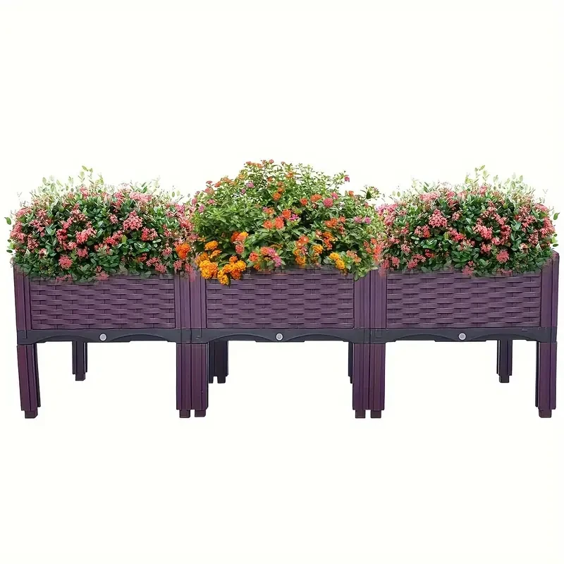 Elevated Garden Bed Kit - Raised Planter Box with Drainage