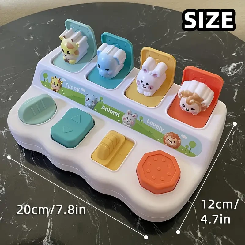 Pop-Up Animal Learning Box - Enhances Logic & Memory Skills