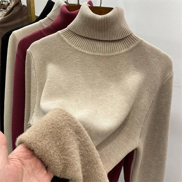 High-necked knitted sweater Super Comfortable