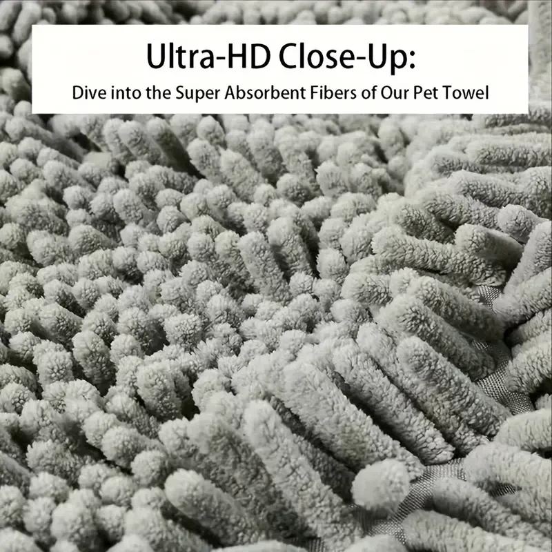 Quick-Dry Pet Bath Towel for Dogs and Cats