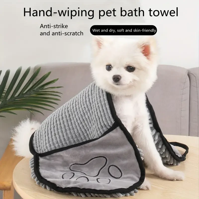 Quick-Dry Pet Bath Towel for Dogs and Cats