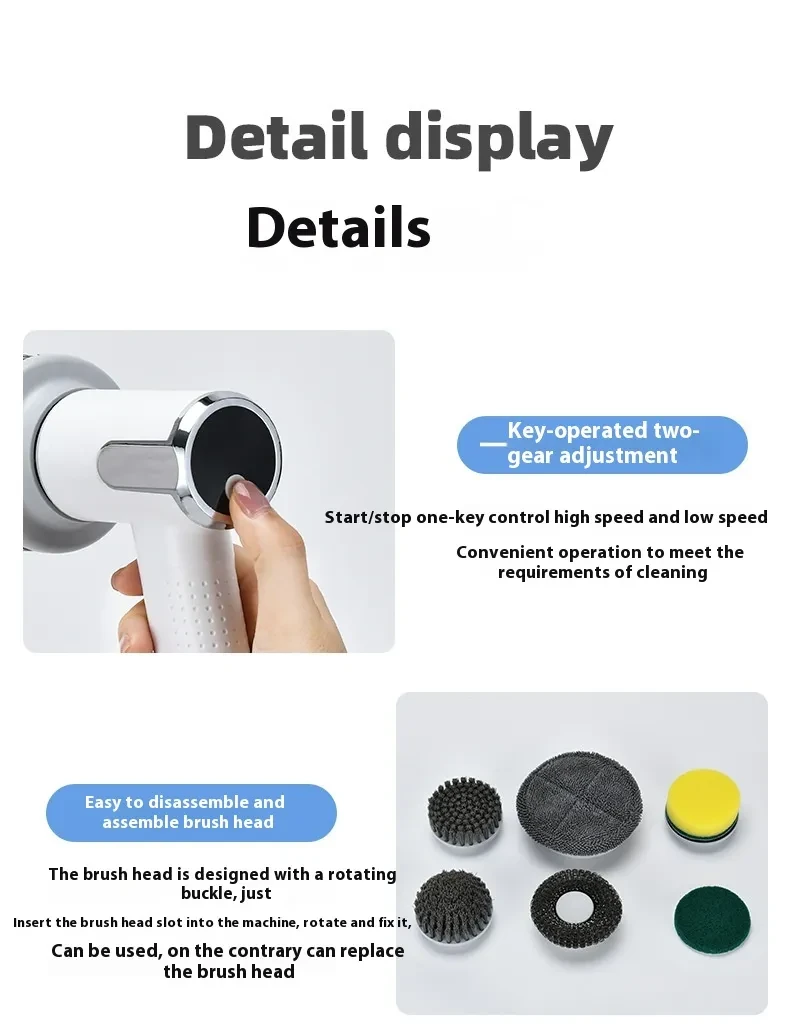 Smart Display Electric Cleaning Brush