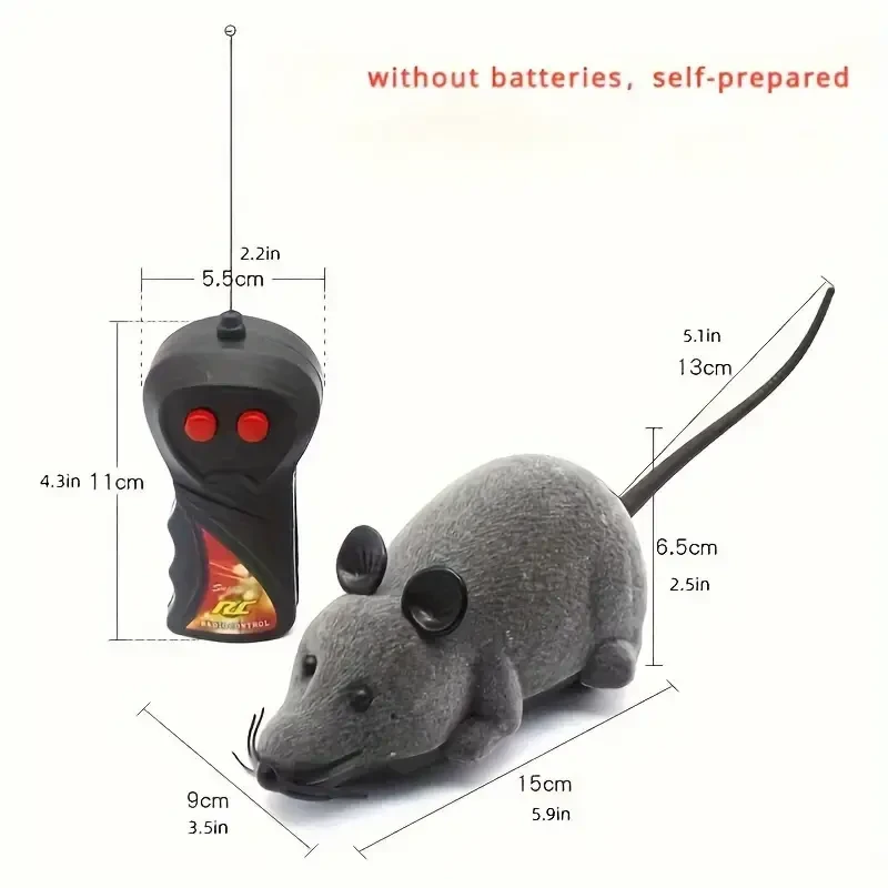 Wireless Remote Control Rat Prank Toy, Realistic Cat Teaser