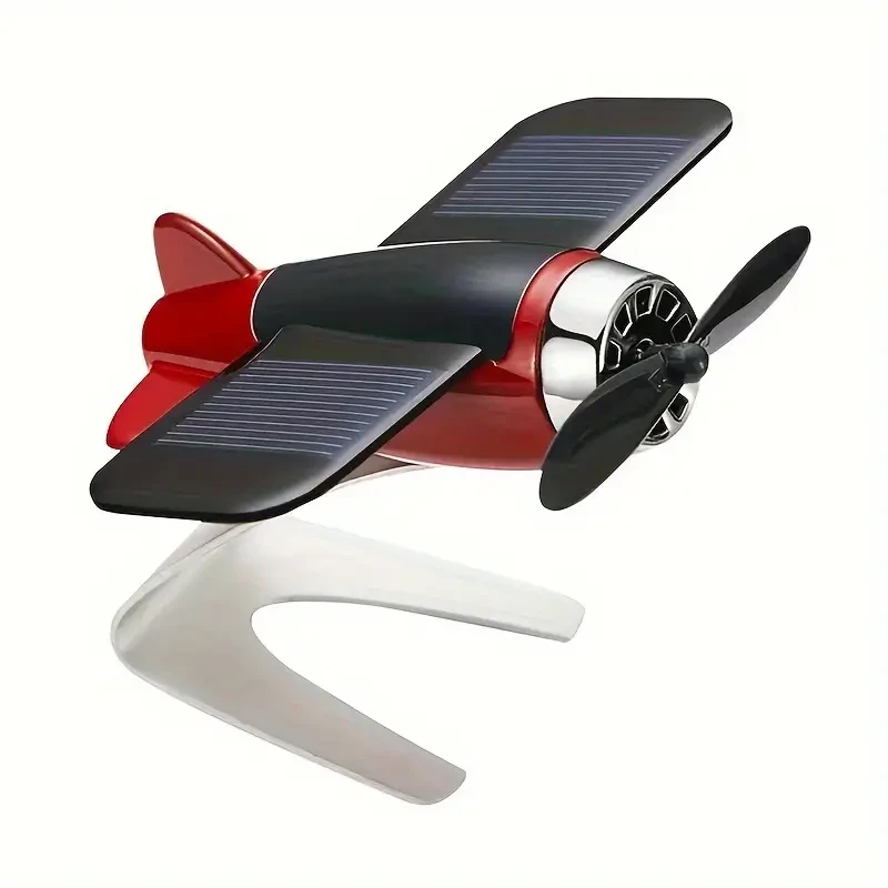 Solar-powered Aircraft Creative Men's Car Decoration Car Interior Accessories Desktop Decorations Gifts For Women And Men Car Enthusiasts easter gift Christmas, Halloween Gift