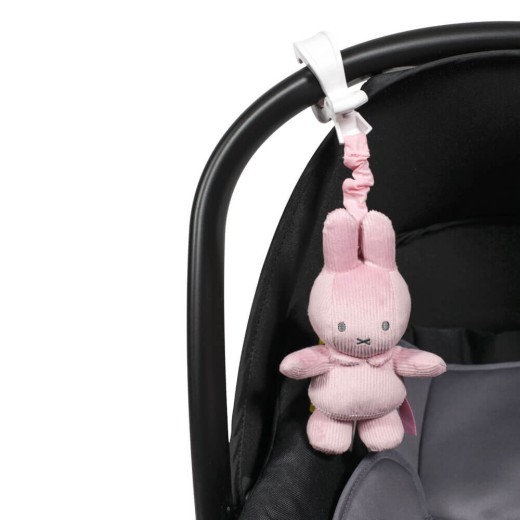 Miffy Pink Rib Clip & Go Jiggler Toy