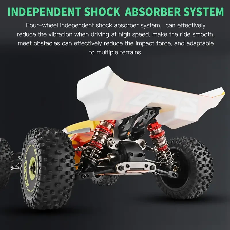 WLtoys XKS 144010 Off-Road RC Car - 75km/h High-Speed 4WD Racing Car