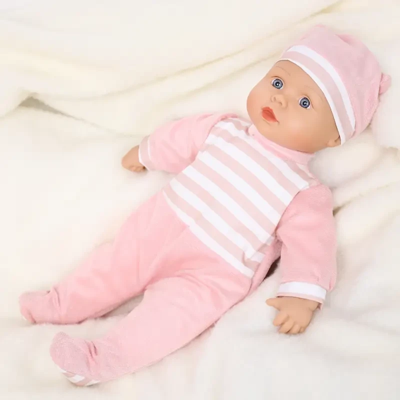 40.64 cm High Quality Hand Painted Reborn Toddler Doll with Soft Cloth Body And Rooted Hair - Perfect for Halloween, Thanksgiving, Christmas, Or Easter - Suitable for Ages 3-6