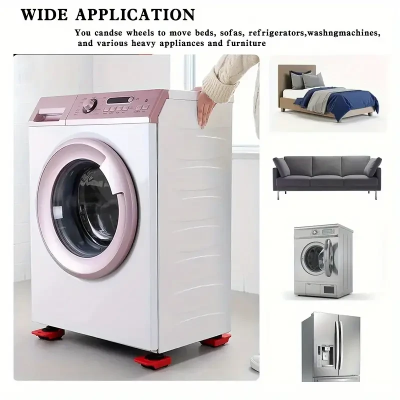 Set of 5 Furniture Lifters with 360 Rotatable Pads - Furniture Slides Kit