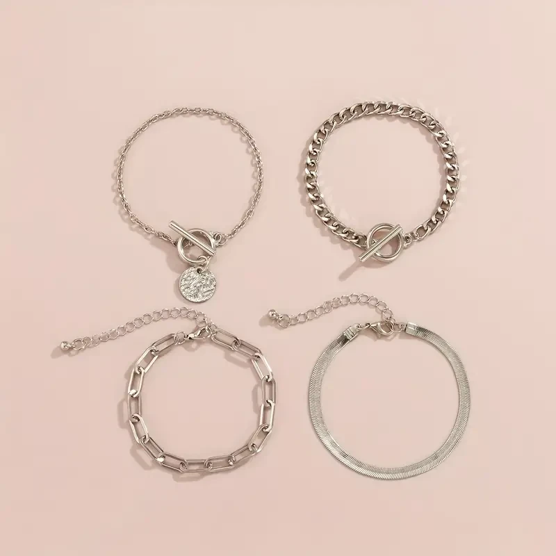 4pcs Timeless Chic Women's Bracelet Set -