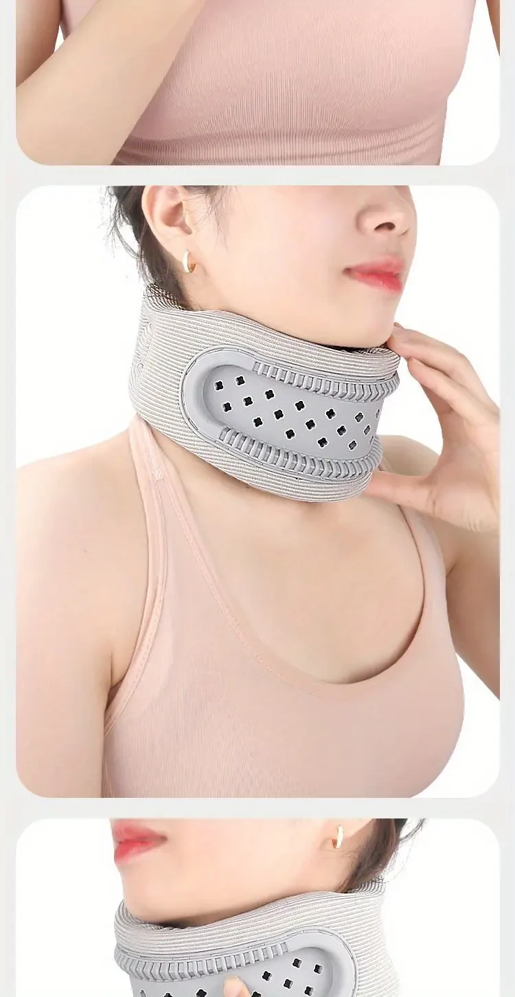 Breathable Silicone Cervical Neck Brace - Ergonomic Hollow Neck Support Pillow
