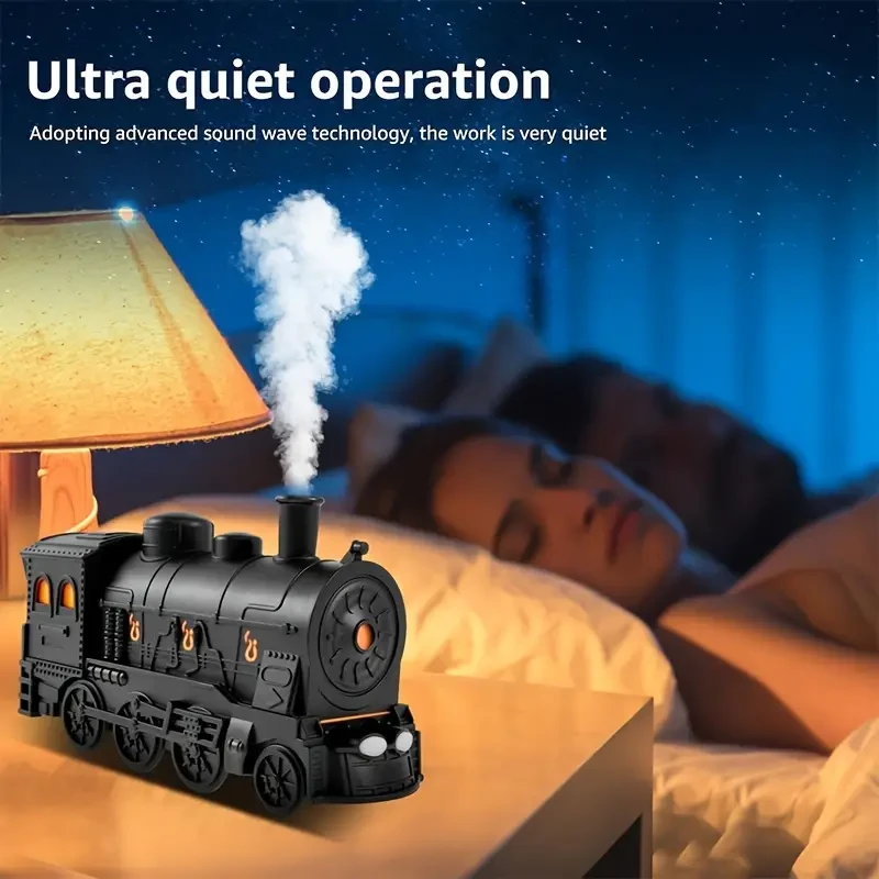 Train-Shaped Ultrasonic Aroma Diffuser with USB Charging