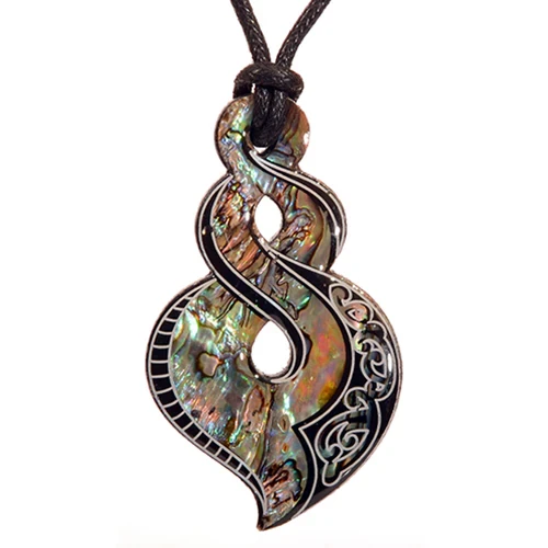 Fancy Pāua Twist Pendant
