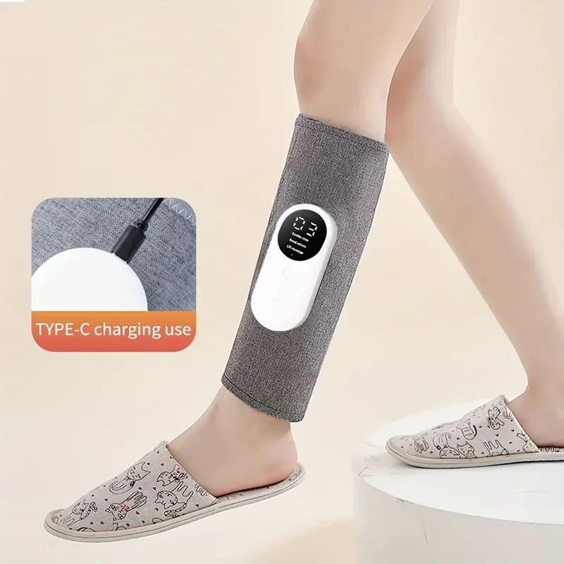 Cordless Electric Leg Massager with Heat - Air Compression for Varicose Veins, Muscle Fatigue, Swelling, and Edema