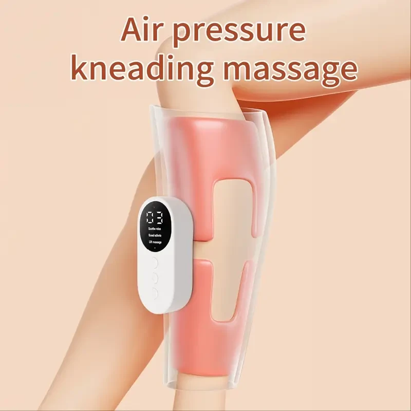 Cordless Electric Leg Massager with Heat - Air Compression for Varicose Veins, Muscle Fatigue, Swelling, and Edema