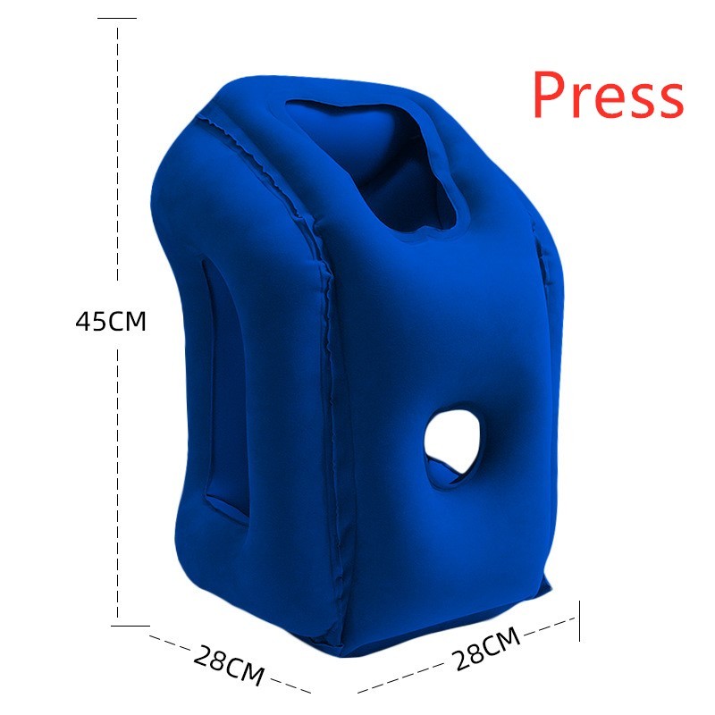 The Ultimate Inflatable Travel Pillow for 360° Neck, Chin, and Head Support