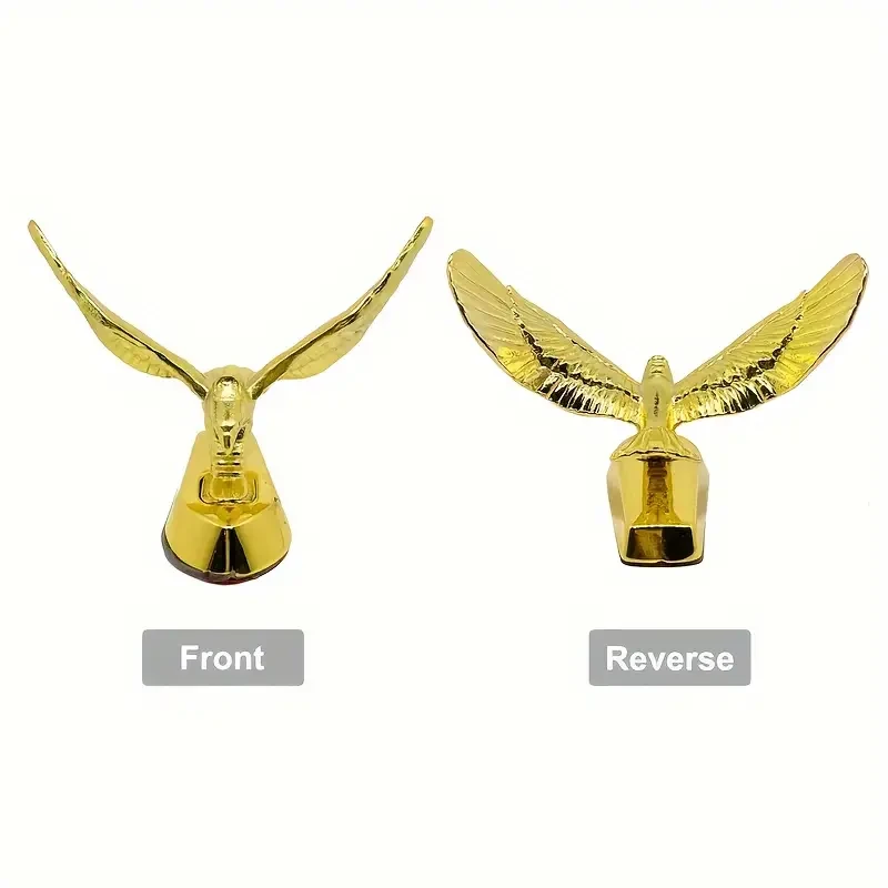 1pc 3D Metal Car Decal - Flying Eagle Hood Ornament Sticker