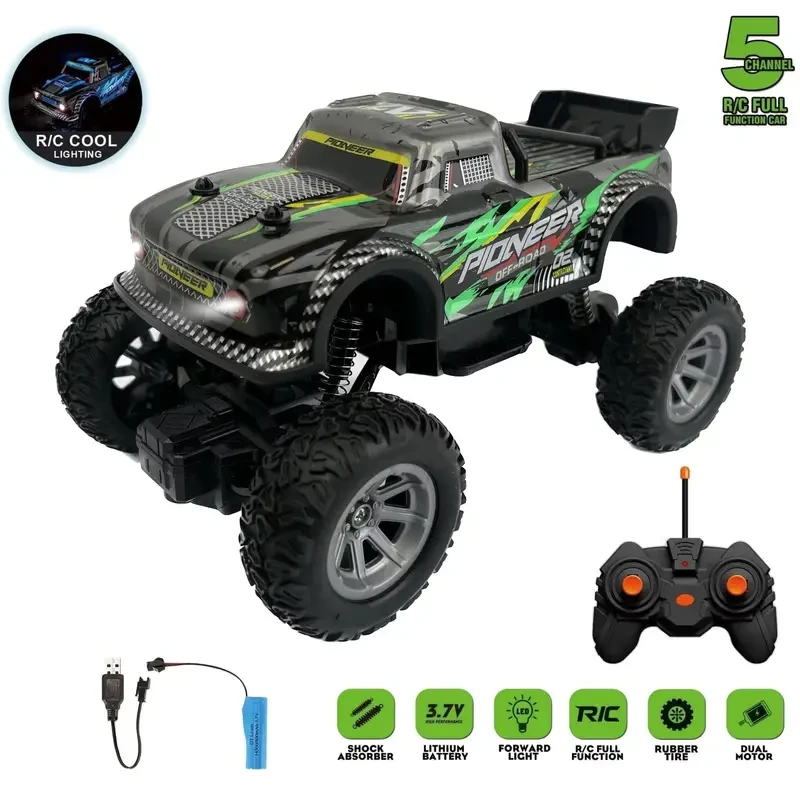 Remote Control Stunt Car with Lights - High-Speed Drift RC Toy