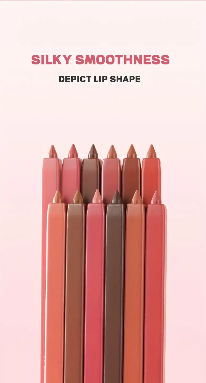 12-Color Lip Liner Pen Set