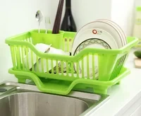 Double Layer Kitchen Dishes & Utensils Drying Organizer Rack