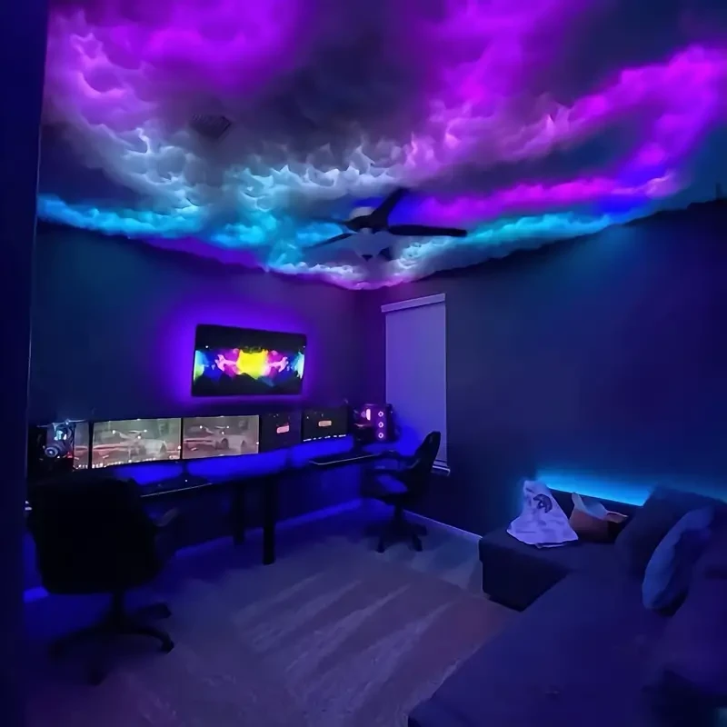 7.0 Meter DIY Thunder Cloud LED Light - USB Powered, App & Remote Control