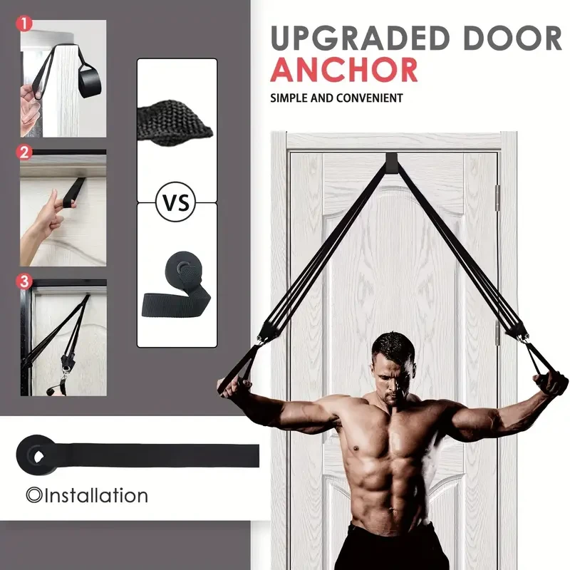 EVA Pilates Bar Kit with 4 Resistance Bands (30 & 22.68KG) - Adjustable & Portable Home Gym Equipment Set