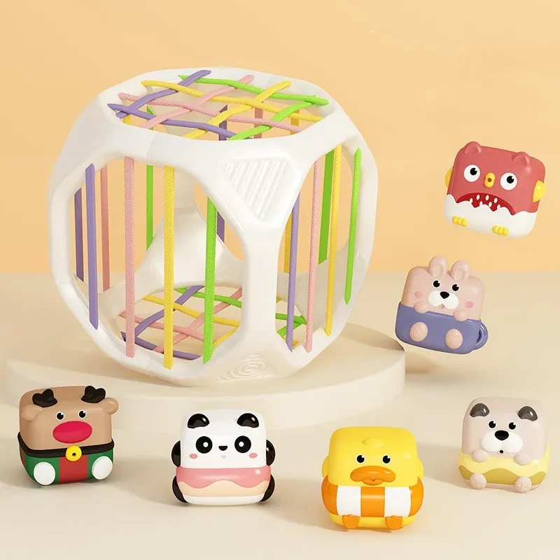 Baby Cute Cecele Can Bite Patchwork Jenga Baby Bath Toy