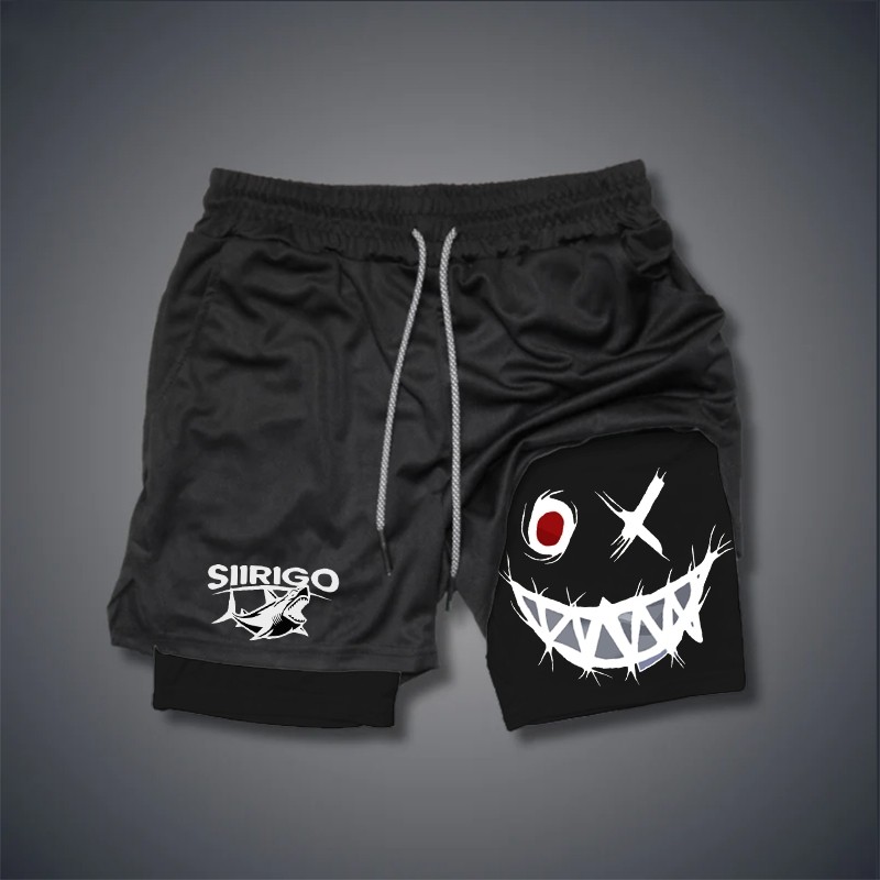 Men's Smiley Shorts Performance Shorts