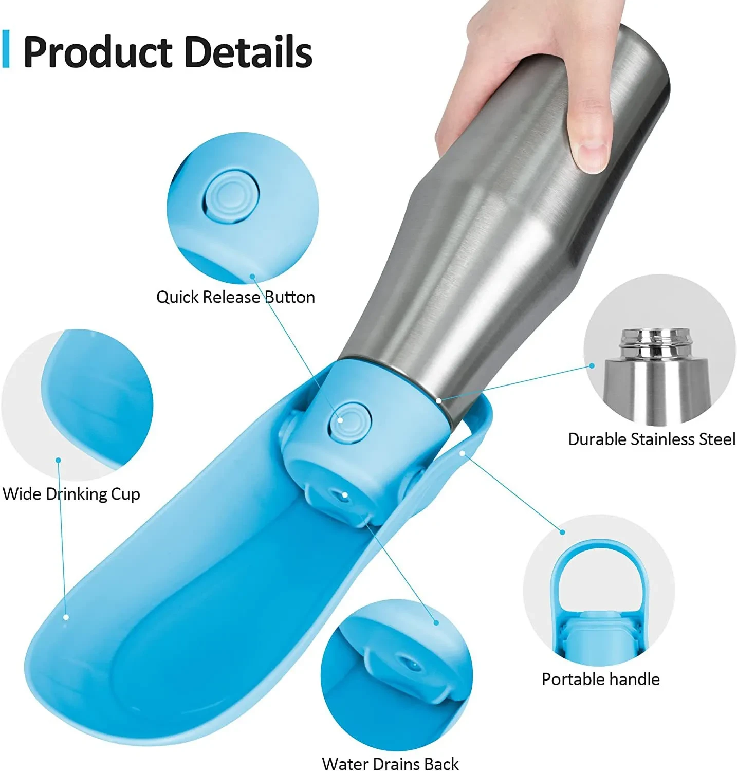 Portable Pet Dog Water Bottle
