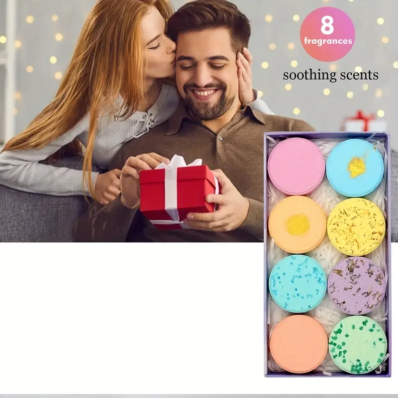 Shower Steamers 8 Pack Bath Bombs Essential Oil