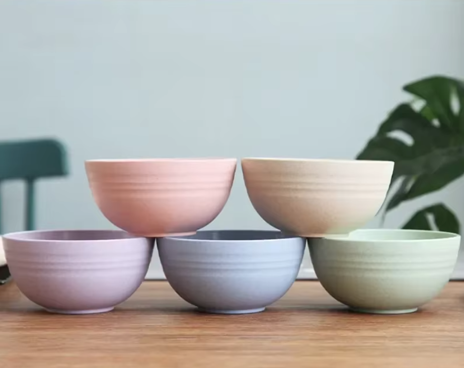 Anti-Fall Bowl Dinner Bowl Bamboo