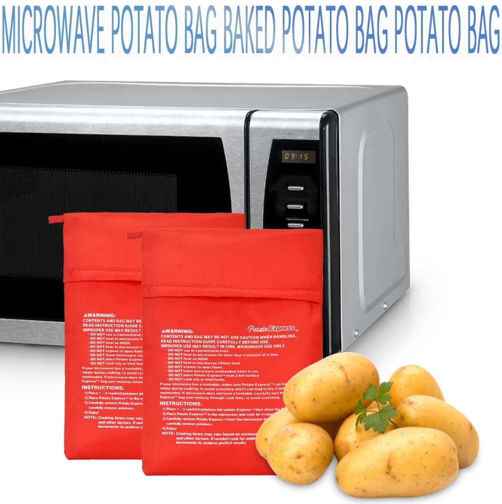 3/1Pcs Microwave Baking Potato Bag