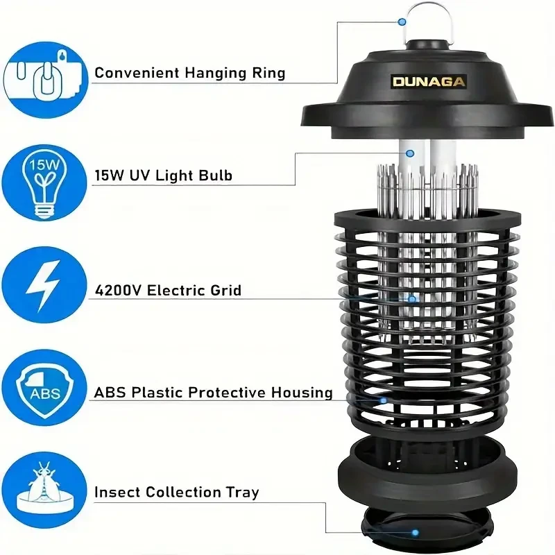 Portable Outdoor and Indoor Mosquito & Fly Killer