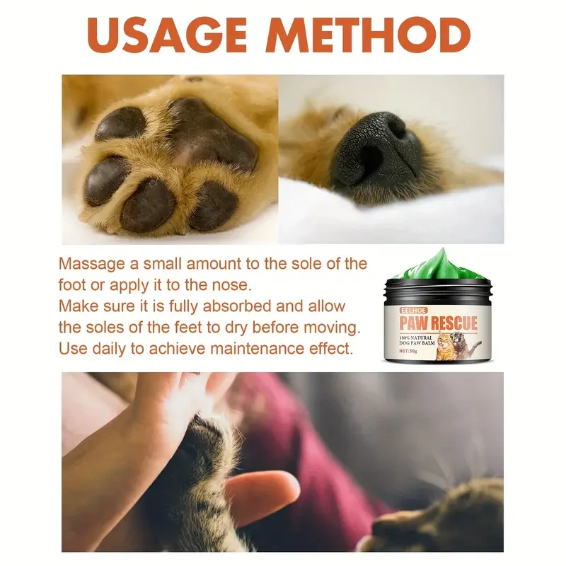 Moisturizing Paw Rescue Cream for Cats and Dogs - 30g