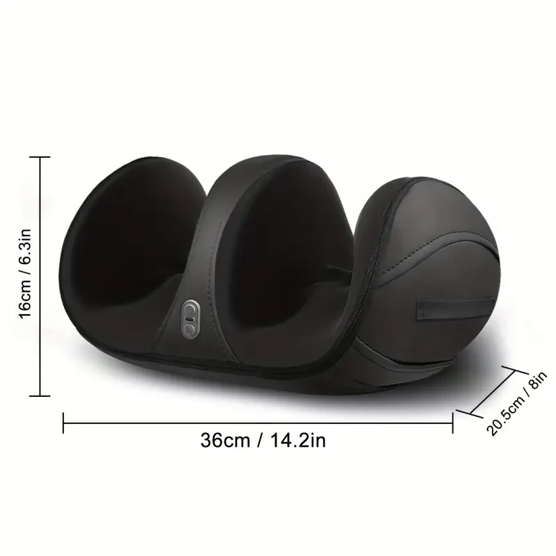 AISZG Foot and Calf Massager with Heat - Rechargeable Shiatsu Therapy for Deep Tissue Relaxation