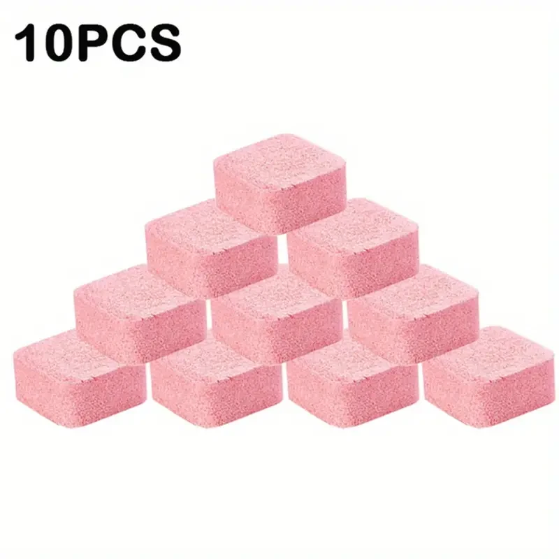 10pcs Automatic Toilet Bowl Cleaning Tablets - Effervescent & Deodorizing